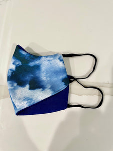 Eco-friendly Reversible Face Mask - Tie-dye & Midnight Blue