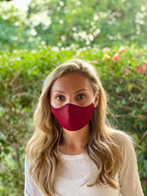 Load image into Gallery viewer, Eco-friendly Reversible Face Mask - Fall Floral &amp; Maroon